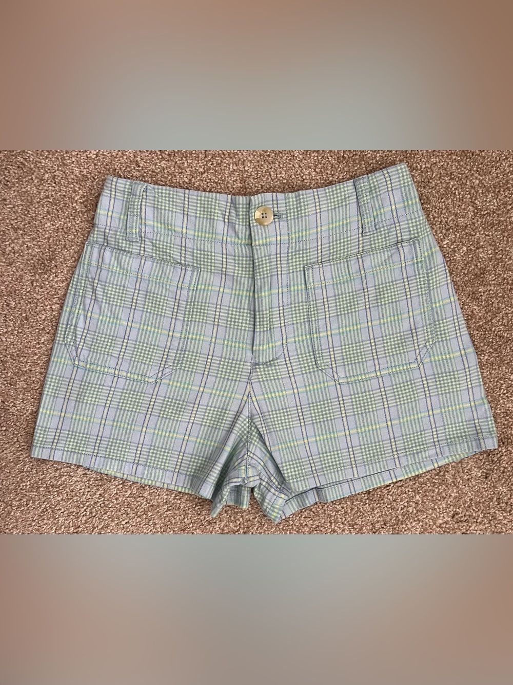 Maeve by Anthropologie THE COLETTE Plaid Shorts Size 26